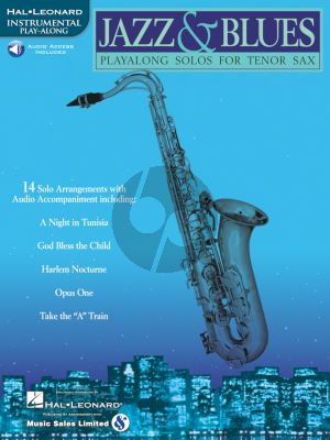 Jazz & Blues Play-Along Solos for Tenor Sax (Book with Audio Access)