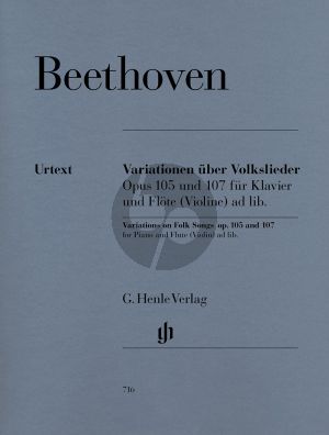 Beethoven Variationen uber Volkslieder op.105 - 107 (Henle-Urtext)