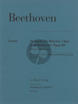 Beethoven Fantasie c-moll Op.80 Klavier-Chor und Orchester Klavierauszug