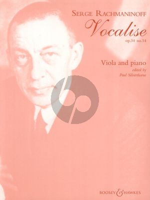 Rachmaninoff Vocalise Op.34 Nr.14 for Viola and Piano (Edited by Paul Silverthorne)