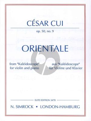 Orientale Op.50 No.9 Violin-Piano