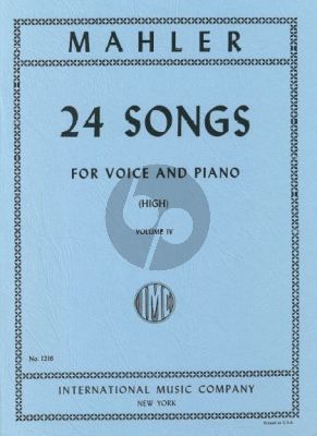 Mahler 24 Songs vol.4 (High Voice)