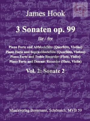 3 Sonaten Op.99 No.2 Sonate G-dur (Flute[Vi.]-