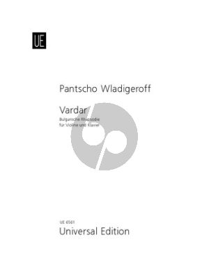 Wladigeroff Vardar Op.16 (Bulgarische Rhapsodie) Violine-Klavier