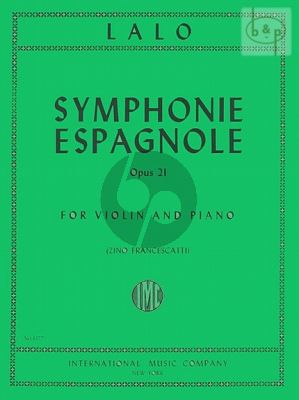 Symphonie Espagnole Op.21 Violin and Piano