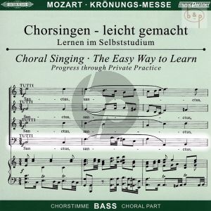 Missa C-dur KV 317 (Kronungs-Messe) (Soli-Chor-Orch.) (Bass Chorstimme)