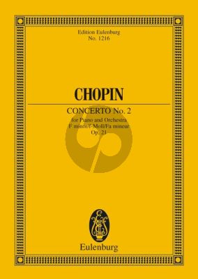 Chopin Concerto No.2 f-minor Op.21 Piano-Orch. Study Score