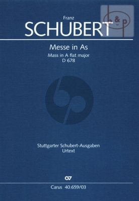 Messe A-flat major D.678 (Soli-Choir-Orch.) (Vocal Score)