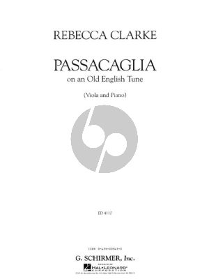 Clarke Passacaglia on a Old English Tune for Viola and Piano