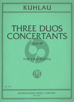 3 Grands Duos Concertantes Op.87 2 Flutes