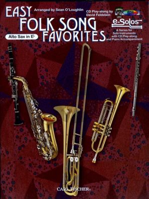 Easy Folk Song Favorites for Alto Saxophone (Bk-Cd) (edited by Sean O'Loughlin)