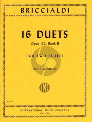 Briccialdi 16 Duets Op.132 Vol.2 2 Flutes (John Wummer)