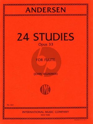 Andersen 24 Studies Op.33 for Flute (edited by John Wummer)