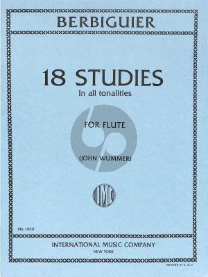 Berbiguier 18 Studies in All Tonalities (Wummer)