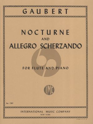 Gaubert Nocturne and Allegro Scherzando Flute and Piano