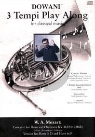 Mozart Concerto D-major KV 412 / 514 ( 386b ) Horn-Orchestra (Solo Part[D/F] with CD) (Dowani)