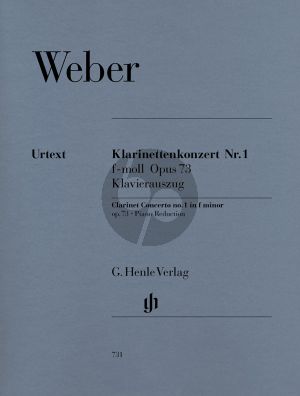 Weber Konzert No.1 f-moll Op.73 Klarinette-Klavier (Henle)