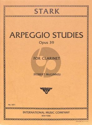 Stark Arpeggio Studies op.39 for Clarinet (edited by Robert McGinnis)