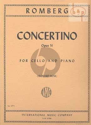 Concertino d-minor Op.51 Violoncello-Piano