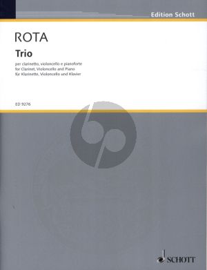 Rota Trio (1973) for Clarinet in Bb, Violoncelloand Piano Score and Parts