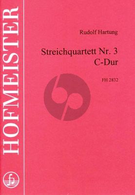 Hartung Streichquartett No. 3 C dur (Part./Stimmen)