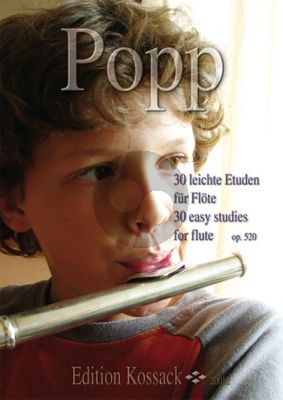 Popp 30 Leichte Etuden aus op.520 Flöte (grade 3)