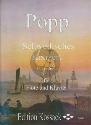 Popp Schwedisches Konzert Op.266 Flöte und Klavier (Widdermann) (Grade 4)