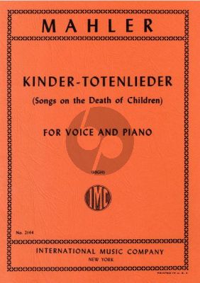 Mahler Kindertoten Lieder (High Voice) (German/English)