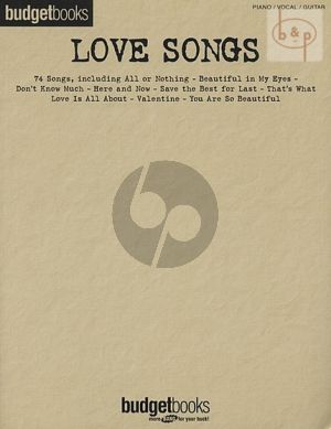 Budgetbooks: Love Songs Piano-Vocal-Guitar