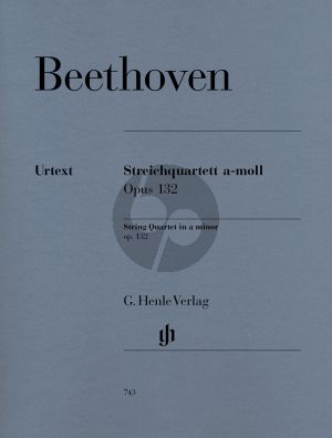 Beethoven Streichquartett a-moll Op.132 (Stimmen) (edited by Emil Platen) (Henle-Urtext)