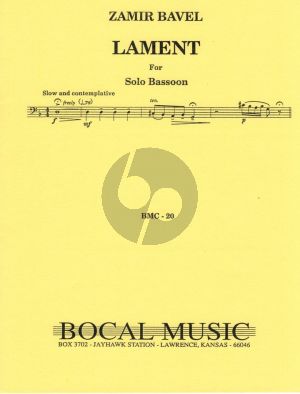 Bavel Lament for Bassoon solo