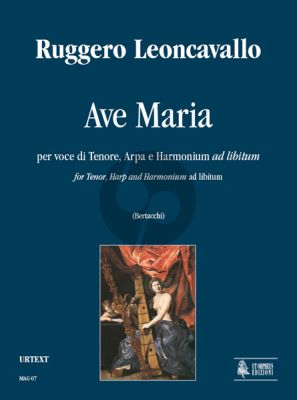Leoncavallo Ave Maria Tenor Voice-Harp and Harmonium ad lib.) (Score/Parts) (edited by Alessandra Bertacchi)