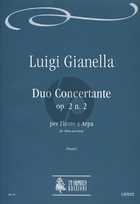Gianella Duo Concertante Op. 2 No. 2 Flute and Harp (Score/Parts) (Anna Pasetti)