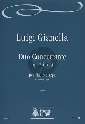 Gianella Duo Concertante Op. 24 No. 3 Flute and Harp (Score/Parts) (Anna Pasetti)