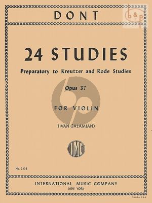 24 Studies op.37 Violin