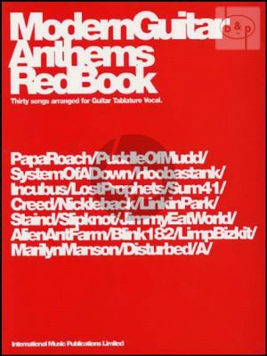 Modern Guitar Anthems Red Book (30 Songs)