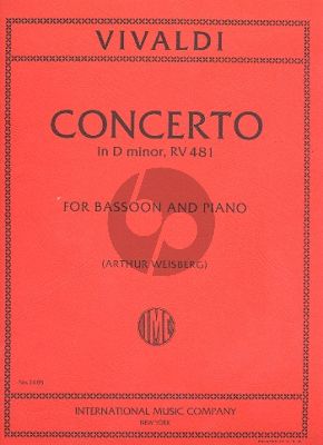 Vivaldi Concerto d-minor RV 681 (F.VIII n.5) Bassoon-Piano