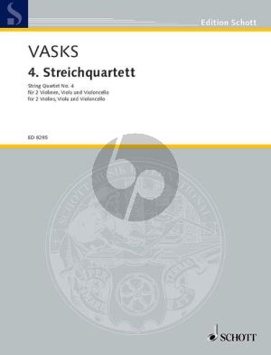 Vasks String Quartet No.4 (Score/Parts) (1999)