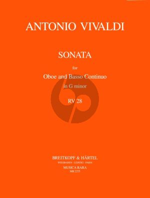 Vivaldi Sonata g-minor RV 28 Oboe-Bc (Caldini)