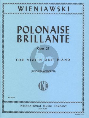 Wieniawski Polonaise Brillante A-major Op.21 Violin and Piano (Zino Francescatti)