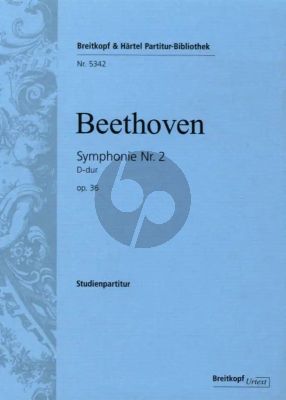 Beethoven Symphonie No. 2 D-dur Op. 36 Studienpartitur (Clive Brown)