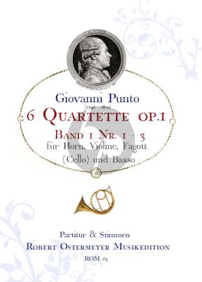 6 Quatuors Concertant Op. 1 No.1 - 3 Horn [F] -Violine-Fagott und Basso