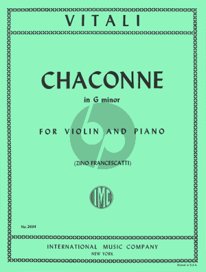 Vitali Chaconne g-minor (Francescatti)