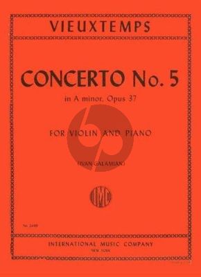 Vieuxtemps Concerto No.5 A-minor Op.37 Violin-Piano (Ivan Galamian)