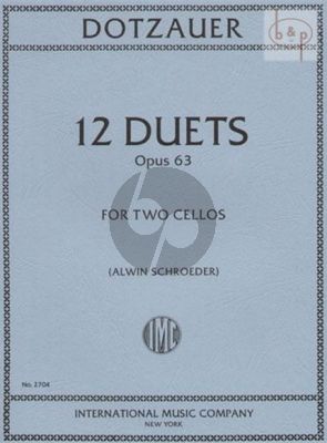 Dotzauer 12 Duets Op.63 2 Violoncellos (Alwin Schroeder)