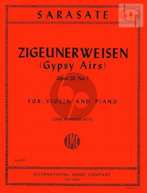 Zigeunerweisen Op.20 No.1 Violin-Piano