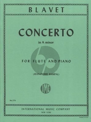 Blavet Concerto a-minor Flute and Piano (edited by Jean-Pierre Rampal)