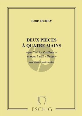 Durey 2 Pièces pour Piano a 4 mains