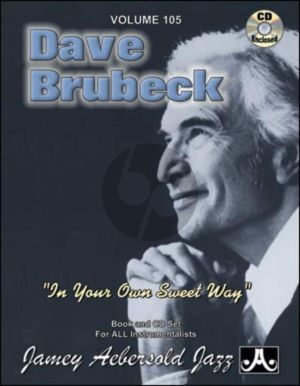 Jazz Improvisation Vol.105 David Brubeck (In Your Own Sweet Way) (Bk-Cd)