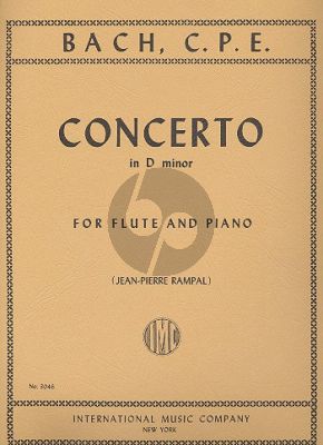 Bach Concerto d-minor Flute-Piano (edited by Jean Pierre Rampal)